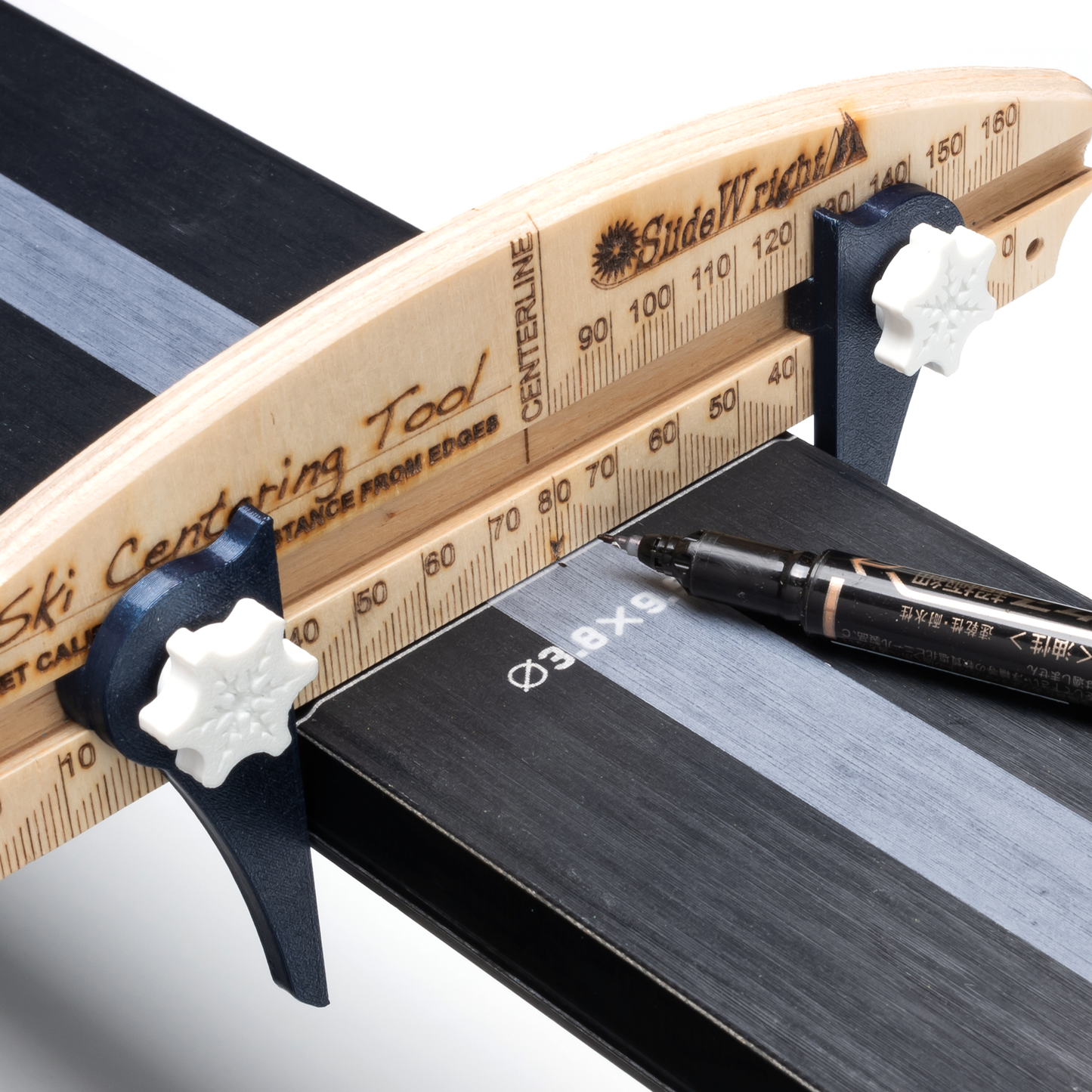 SlideWright Wood Ski Centering Tool & Calipers