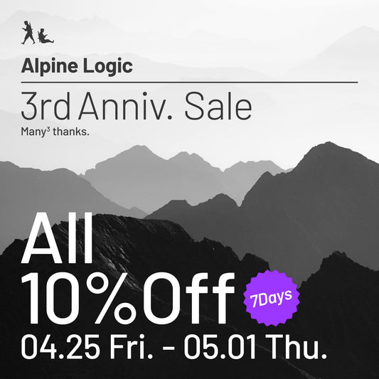 Alpine Logic 3rd Anniv. / GW の営業に関しまして